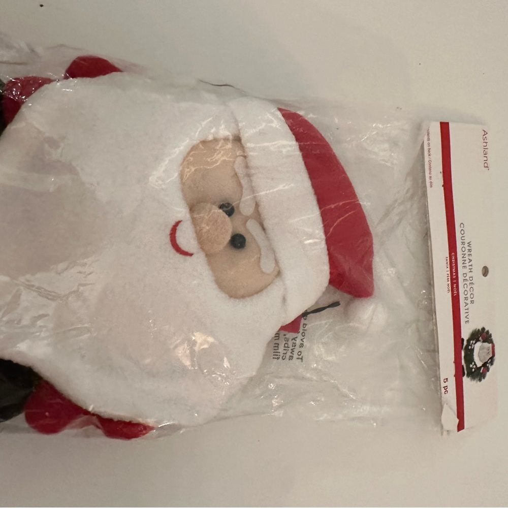 Santa clause plush decorative wreath making kit